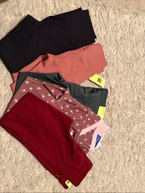 Bundle of 5 Target All in Motion and Joy Lab High Rise 7/8 length Leggings